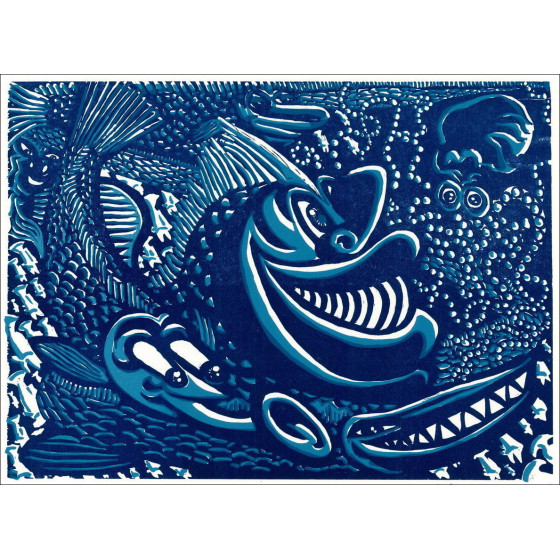 Hervé Di Rosa - Peces de Sete, Camaïeu 2014 - Grabado