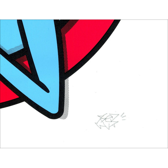 Il Pesce - Stampa a colori, serigrafia firmata circa 2020