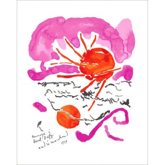 André Marchand - Tribute to Raoul Dufy, lithograph by Mourlot