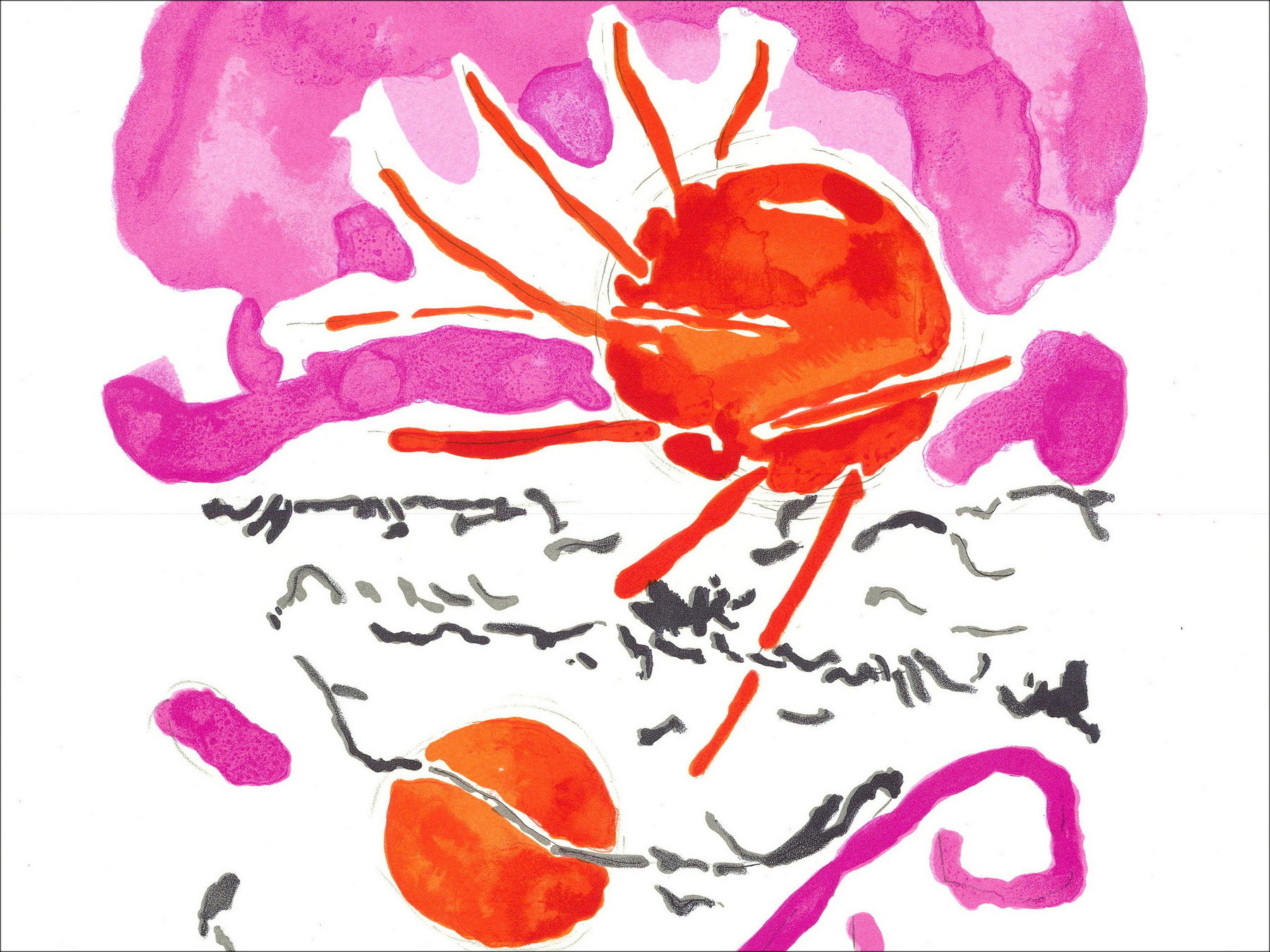 André Marchand - Eerbetoon aan Raoul Dufy, lithografie Mourlot