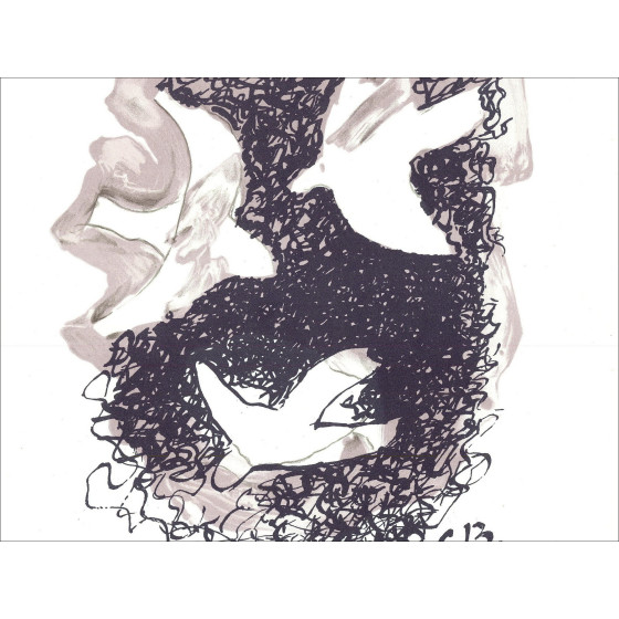 Georges Braque - Hommage à Raoul Dufy, lithographie Mourlot
