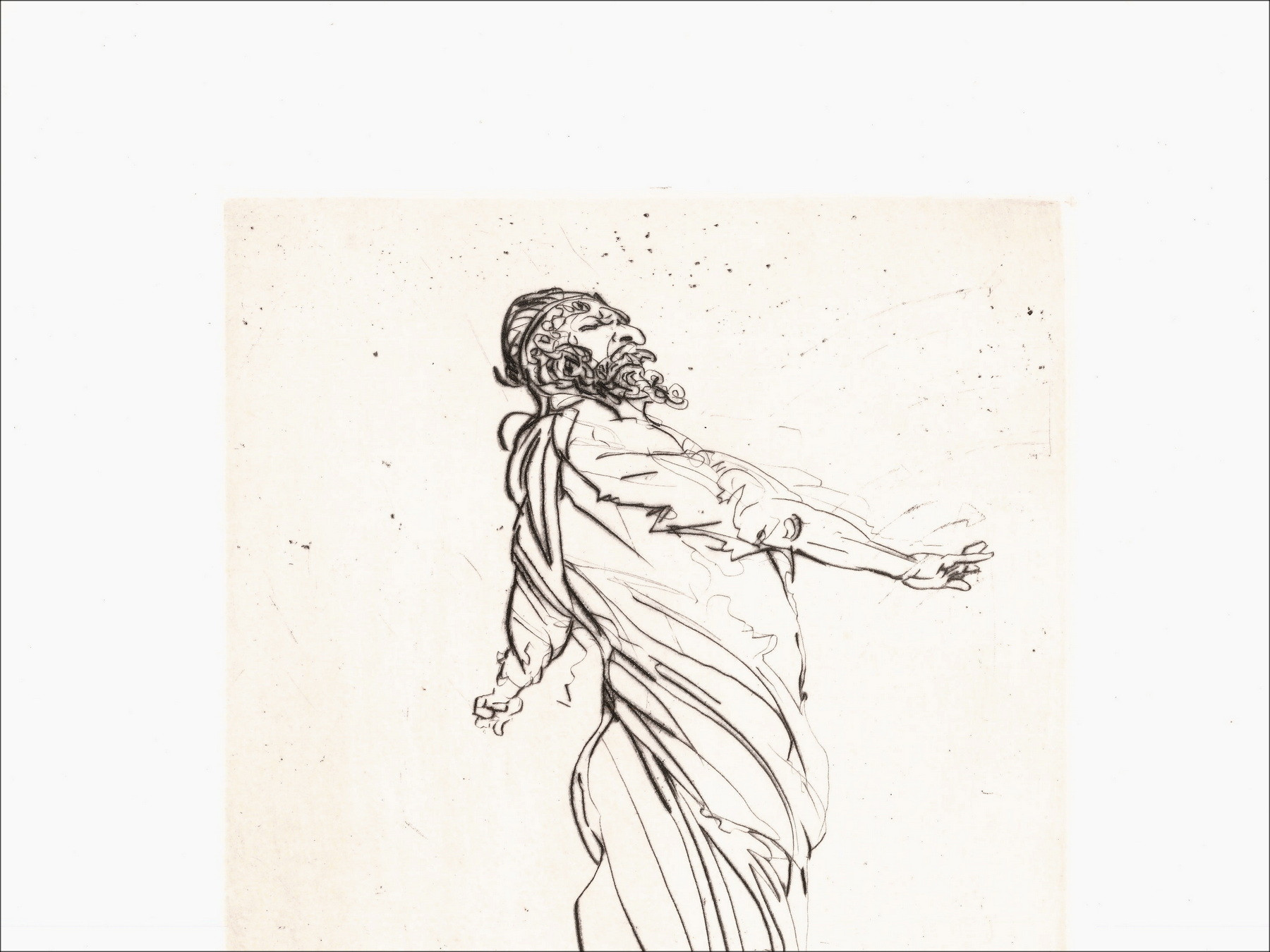 WEISBUCH Claude - Originalgravur "Horace VI" 33x25cm - 1995