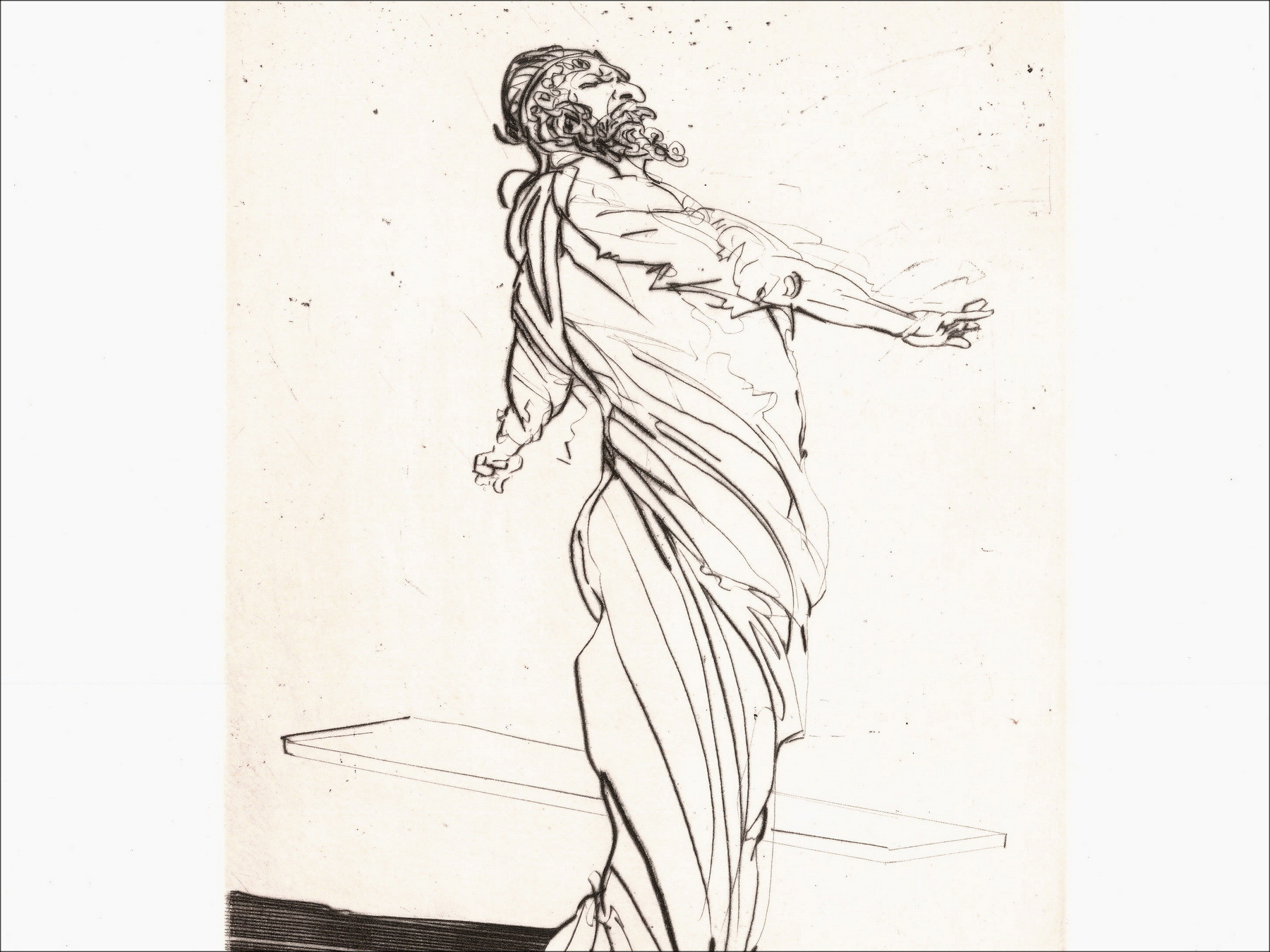 WEISBUCH Claude - Originalgravur "Horace VI" 33x25cm - 1995