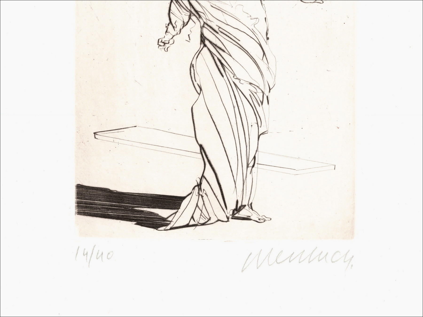 WEISBUCH Claude - Originalgravur "Horace VI" 33x25cm - 1995