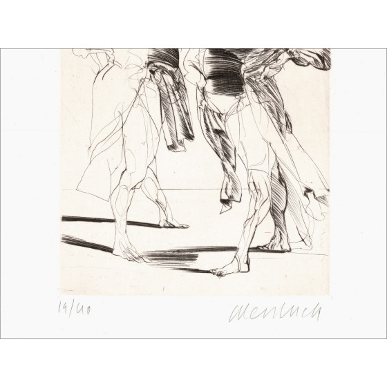 Claude Weisbuch - Orazio III, incisione originale firmata 1995