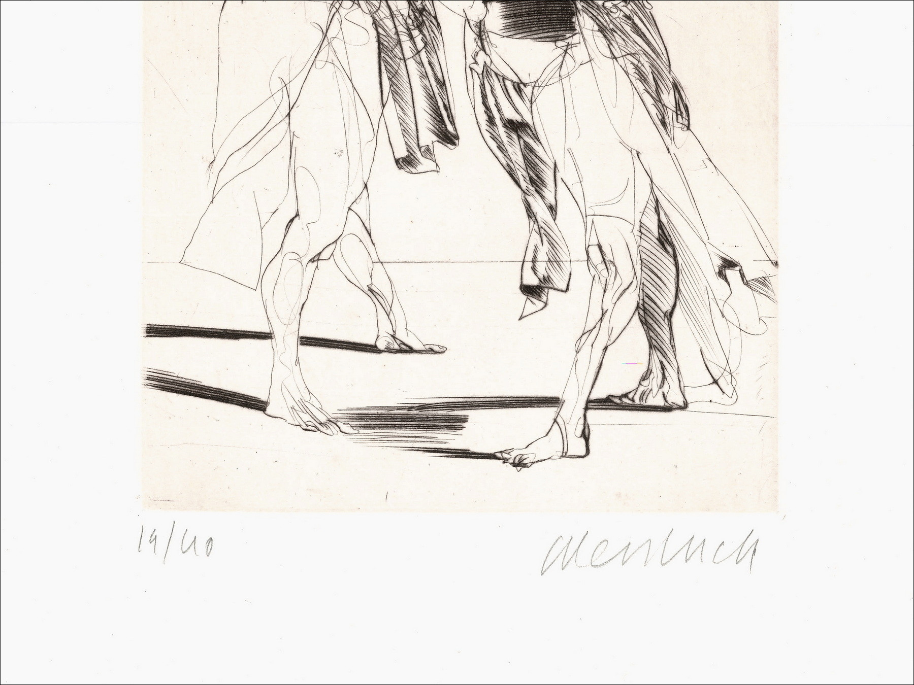 Claude Weisbuch - Orazio III, incisione originale firmata 1995