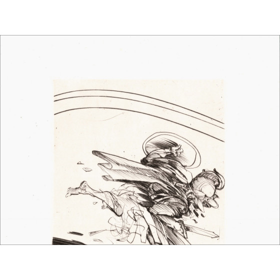 Claude Weisbuch - Horace VII, gravure originale signée 1995