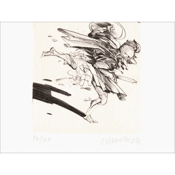Claude Weisbuch - Horace VII, signierte Originalradierung von 1995