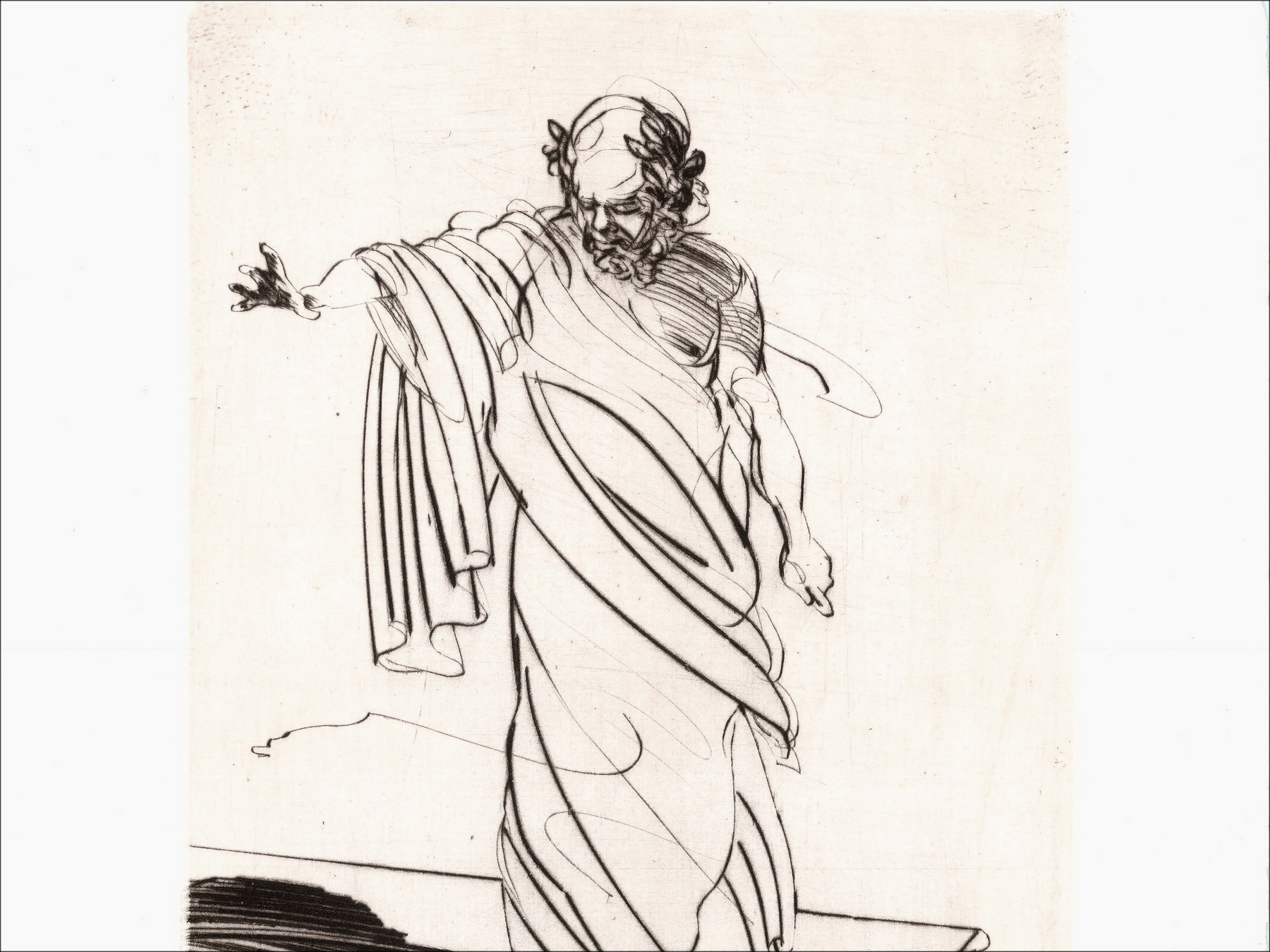 Claude Weisbuch - Orazio XII, incisione originale firmata 1995