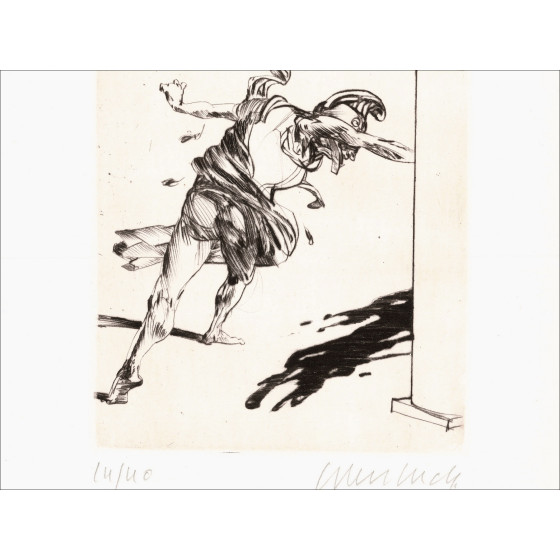 Claude Weisbuch - Horace XI, gravure originale signée 1995