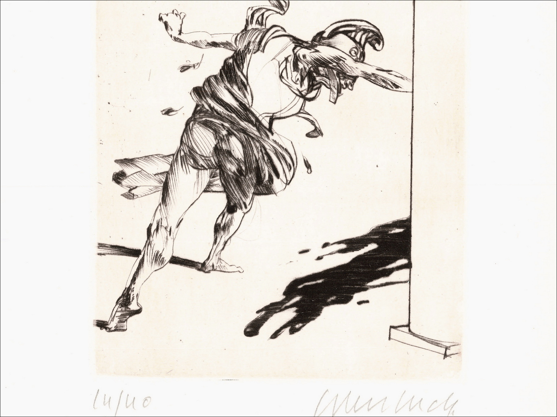 Claude Weisbuch - Orazio XI, incisione originale firmata 1995