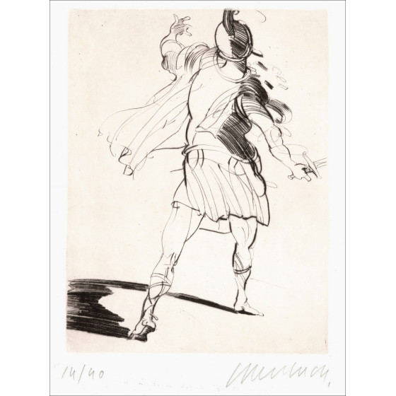 Claude Weisbuch - Horace I, originele gesigneerde gravure uit 1995