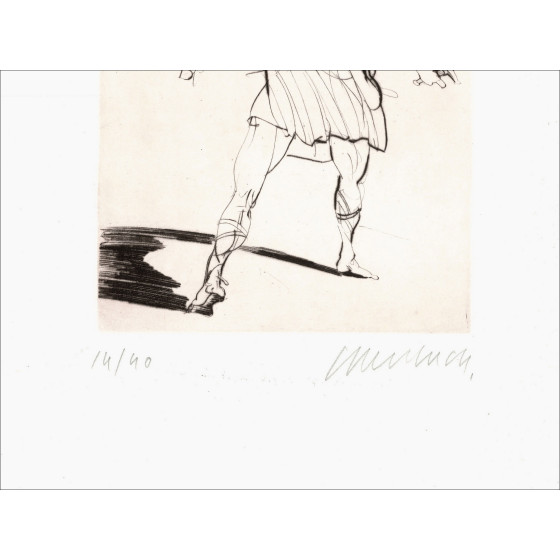Claude Weisbuch - Horace I, gravure originale signée 1995