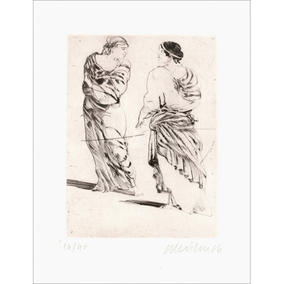Claude Weisbuch - Horace III, signierte Originalradierung von 1995