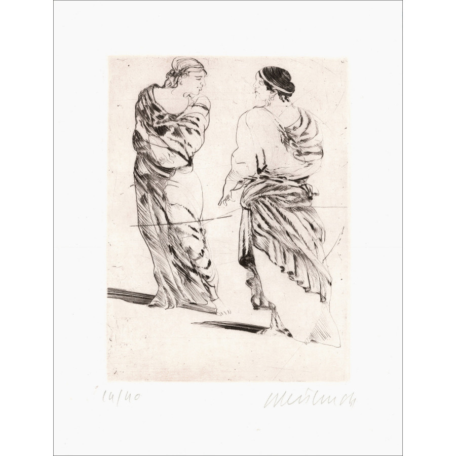 Claude Weisbuch - Horace III, originele gesigneerde gravure uit 1995
