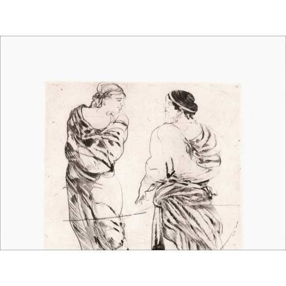 Claude Weisbuch - Horace III, gravure originale signée 1995