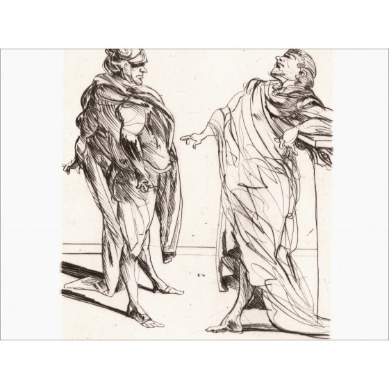 Claude Weisbuch - Horace IV, original signed engraving 1995