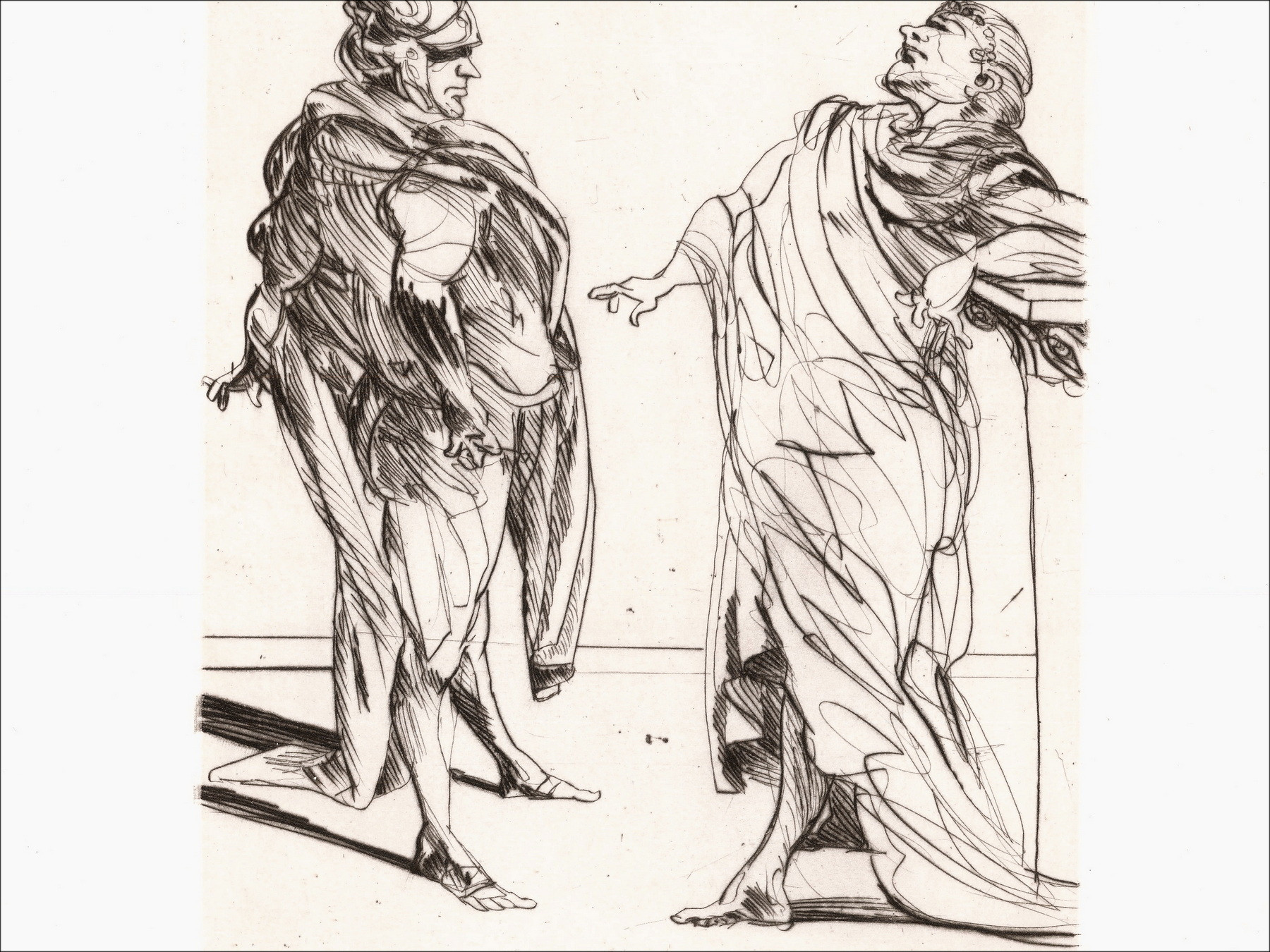 Claude Weisbuch - Horace IV, gravure originale signée 1995