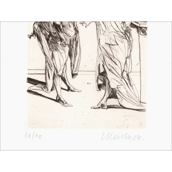 Claude Weisbuch - Horace IV, signierte Originalradierung von 1995