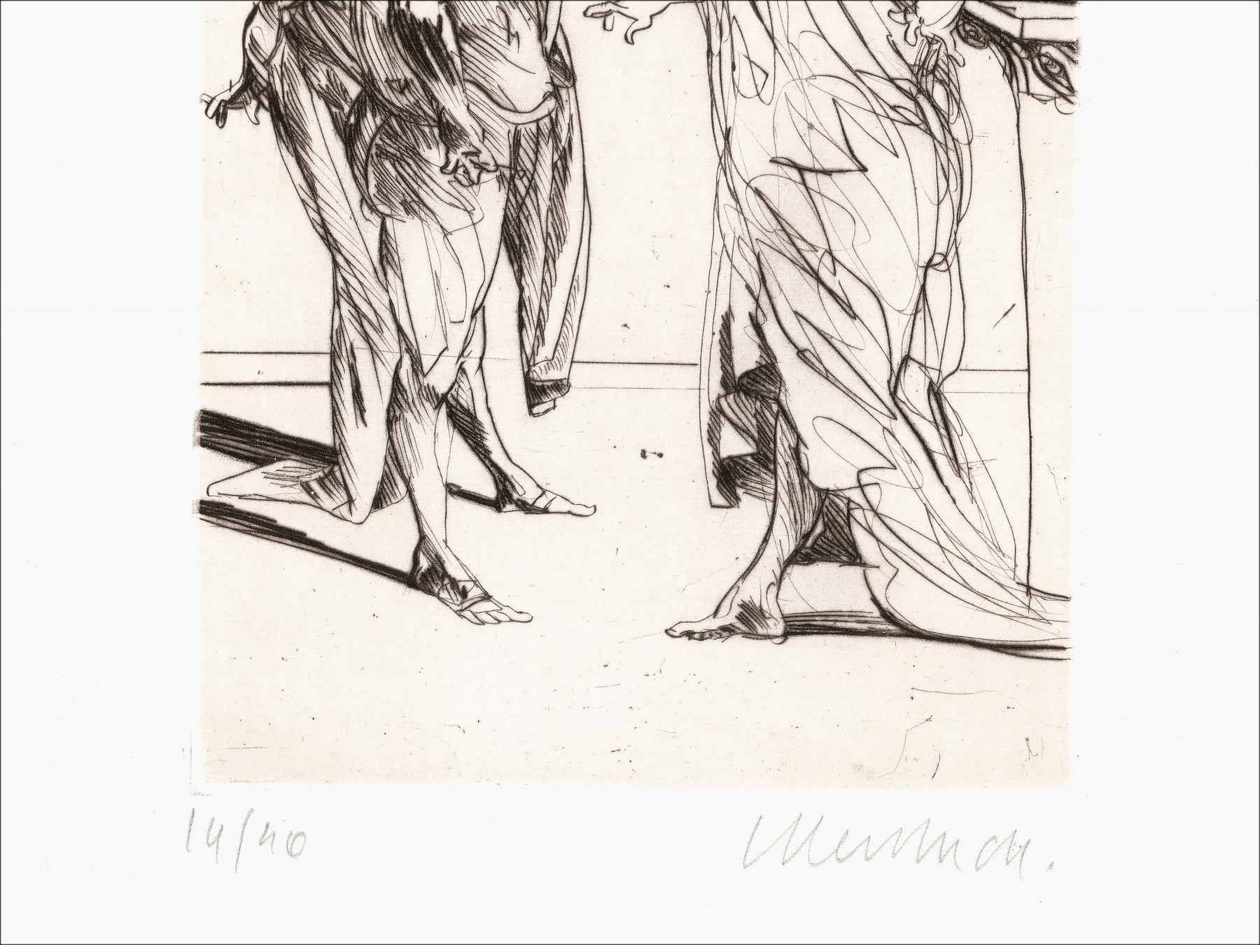 Claude Weisbuch - Horace IV, original signed engraving 1995