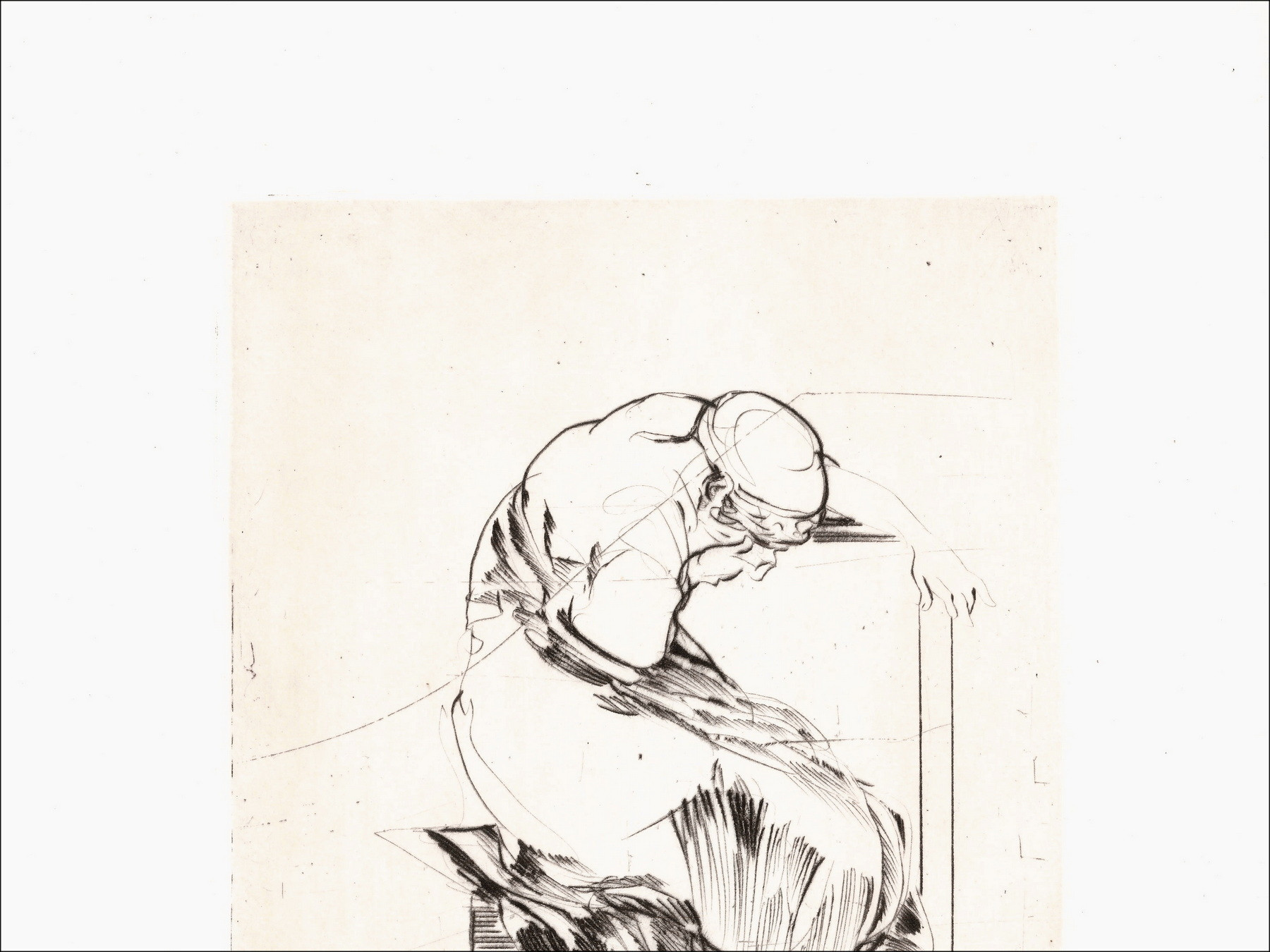 Claude Weisbuch - Horace V, incisione originale firmata 1995