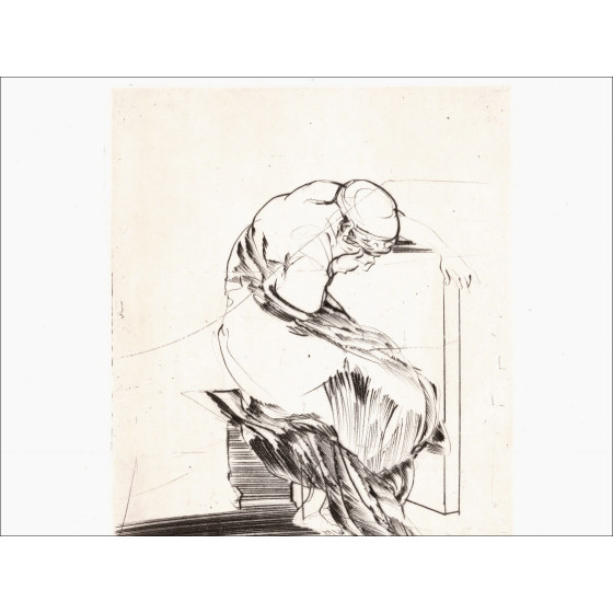 Claude Weisbuch - Horace V, grabado original firmado 1995