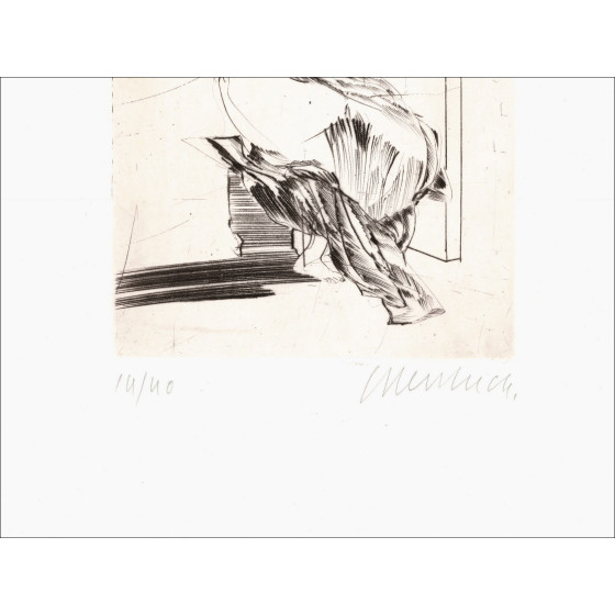 Claude Weisbuch - Horace V, original signed engraving 1995