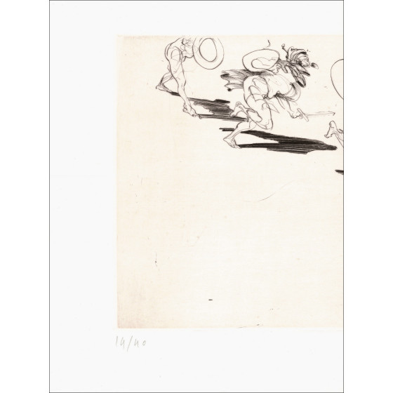 Claude Weisbuch - Orazio VIII, incisione originale firmata 1995