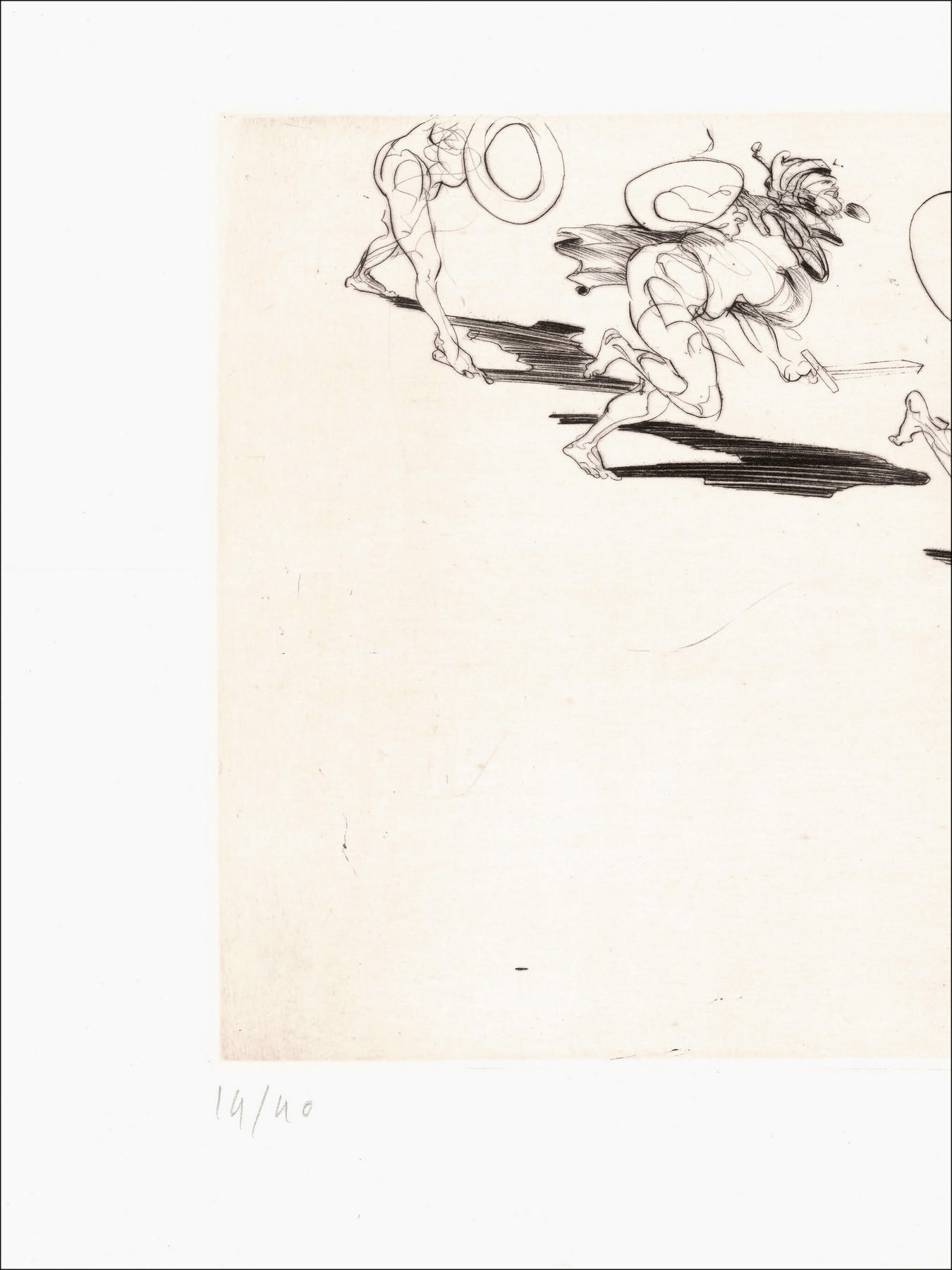 Claude Weisbuch - Horace VIII, gravure originale signée 1995