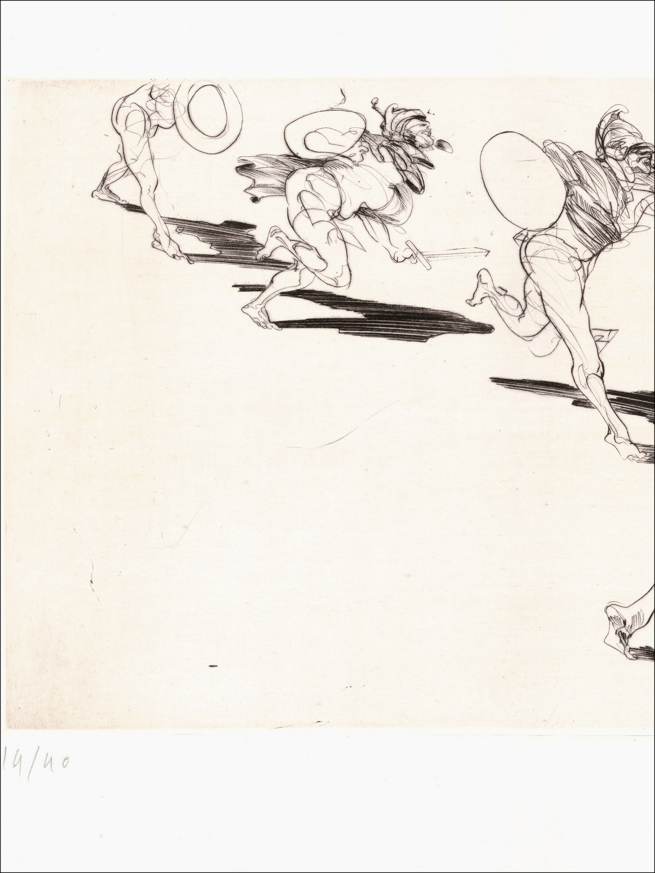 Claude Weisbuch - Horace VIII, gravure originale signée 1995