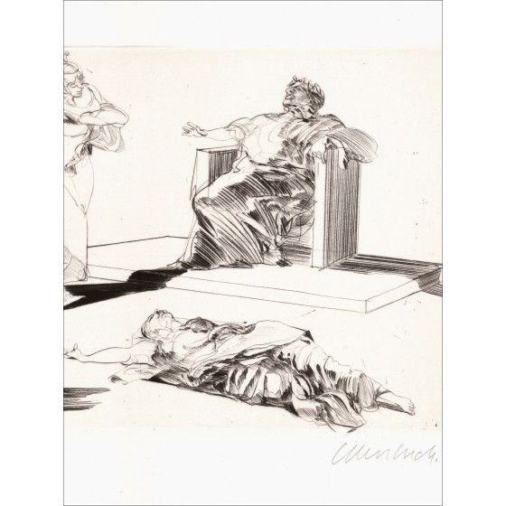 Claude Weisbuch - Horace IX, signierte Originalradierung von 1995