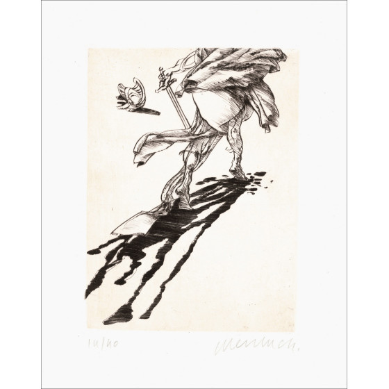 Claude Weisbuch - Orazio XIII, incisione originale firmata 1995