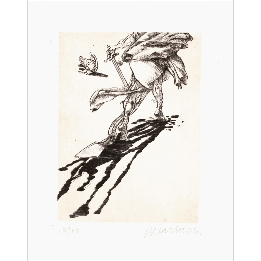 Claude Weisbuch - Orazio XIII, incisione originale firmata 1995