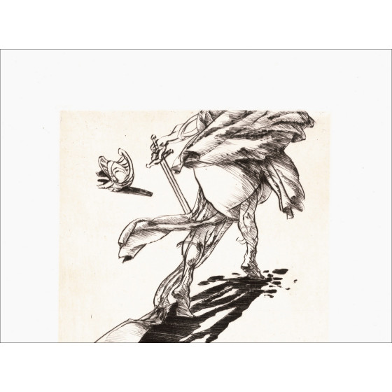 Claude Weisbuch - Horace XIII, original signed engraving 1995