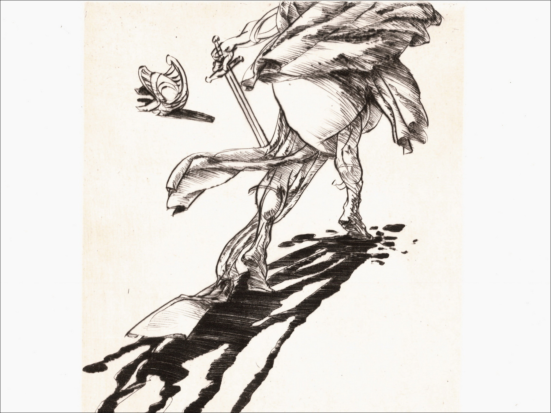 Claude Weisbuch - Horace XIII, gravure originale signée 1995
