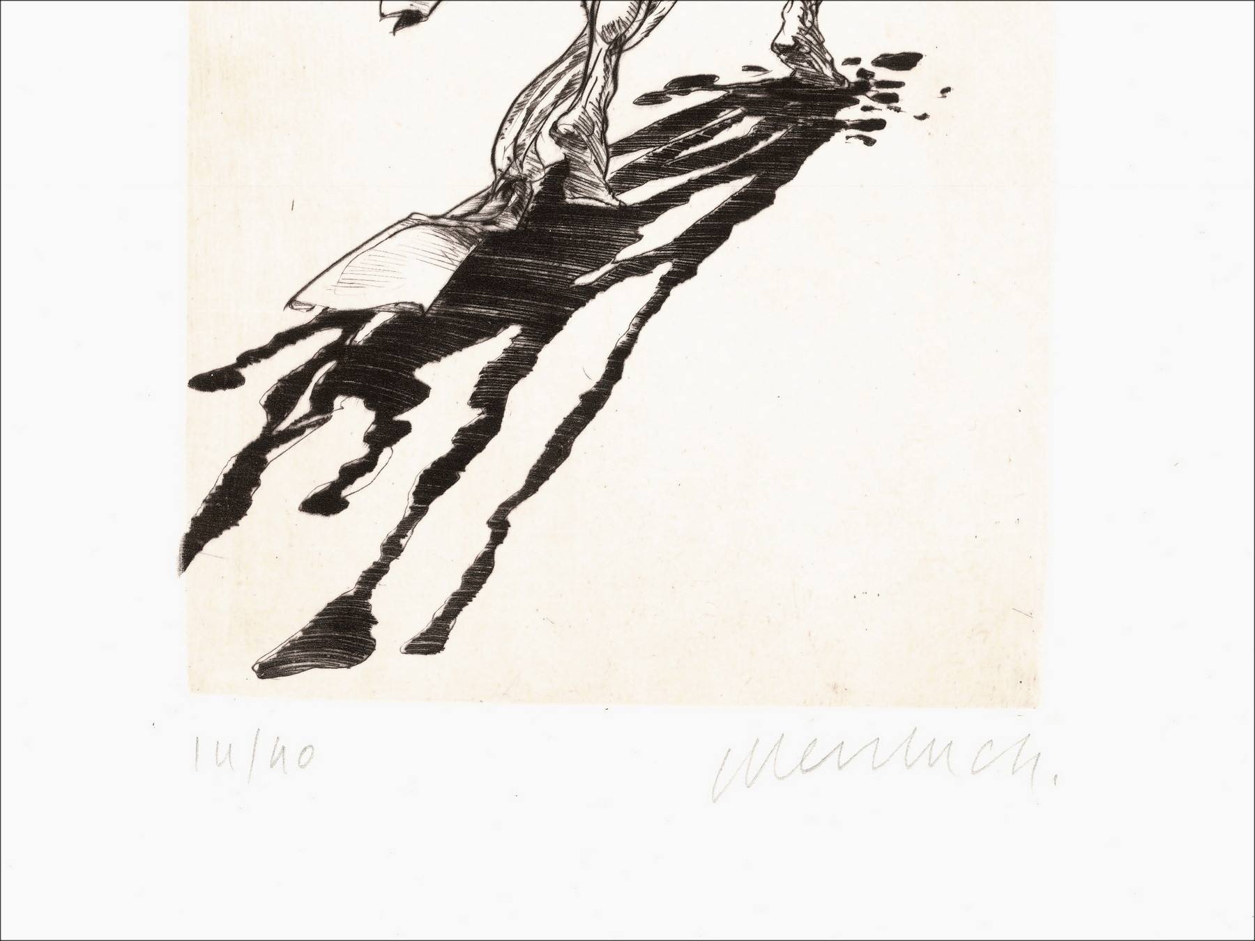 Claude Weisbuch - Horace XIII, gravure originale signée 1995
