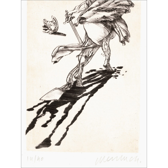 Claude Weisbuch - Orazio XIII, incisione originale firmata 1995
