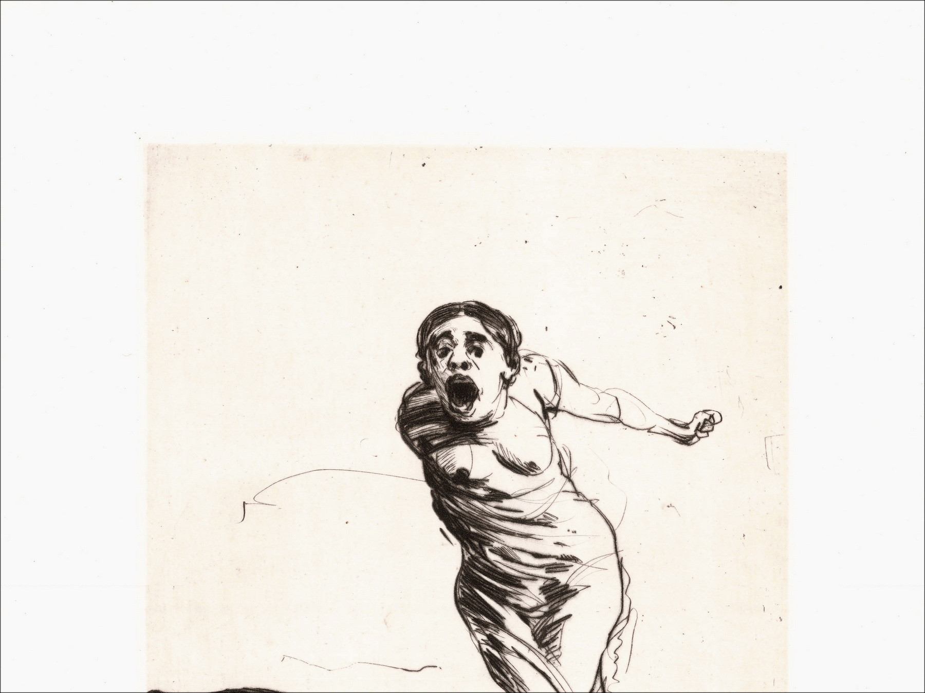 Claude Weisbuch - Horace XIV, original signed engraving 1995