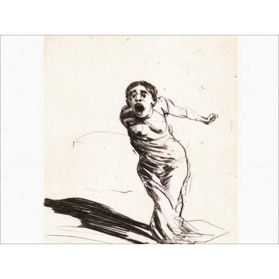 Claude Weisbuch - Horace XIV, gravure originale signée 1995