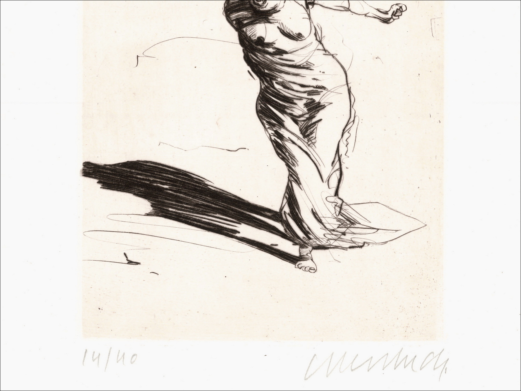 Claude Weisbuch - Horace XIV, gravure originale signée 1995