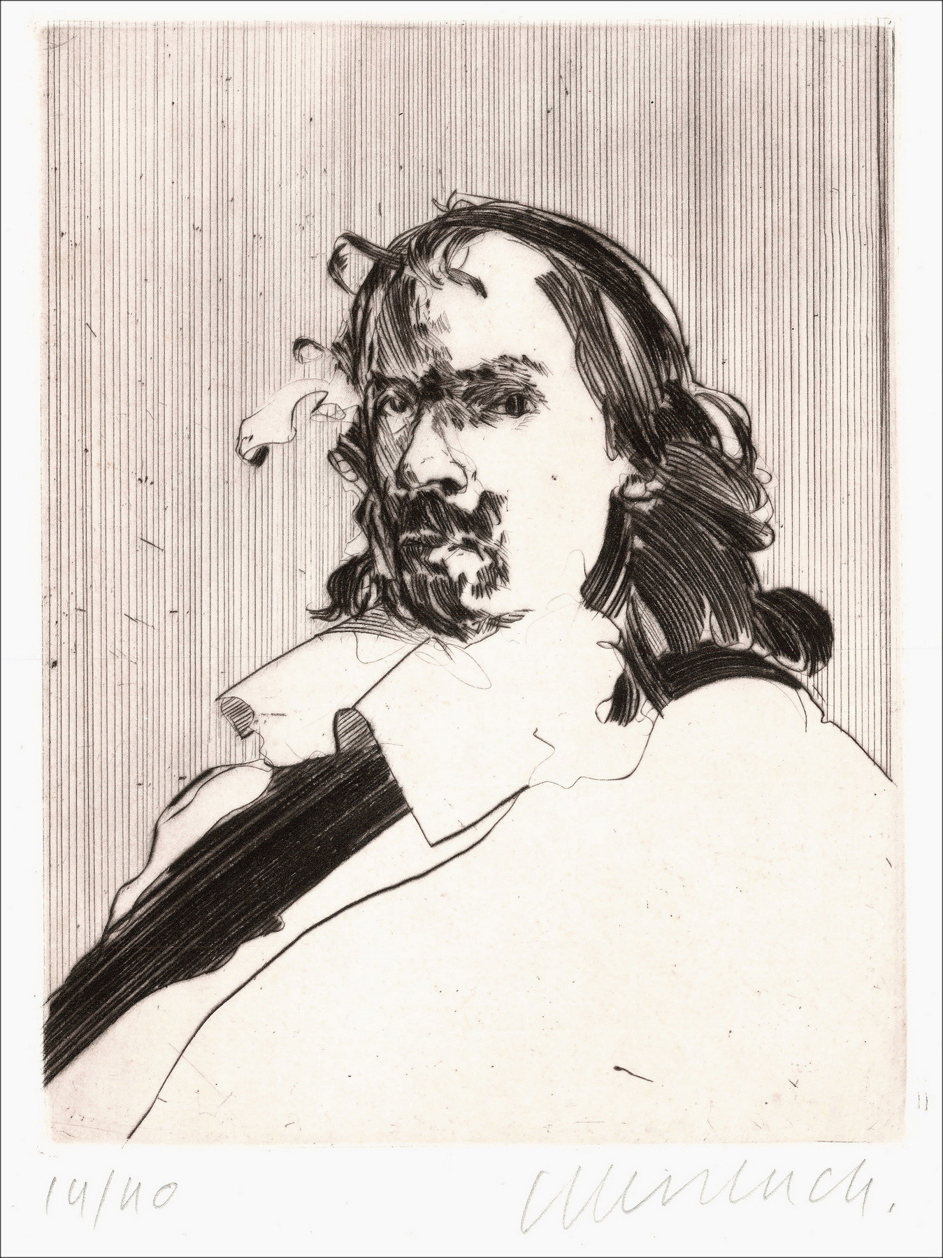 Comprar Grabado original Claude Weisbuch Retrato Horace 1995