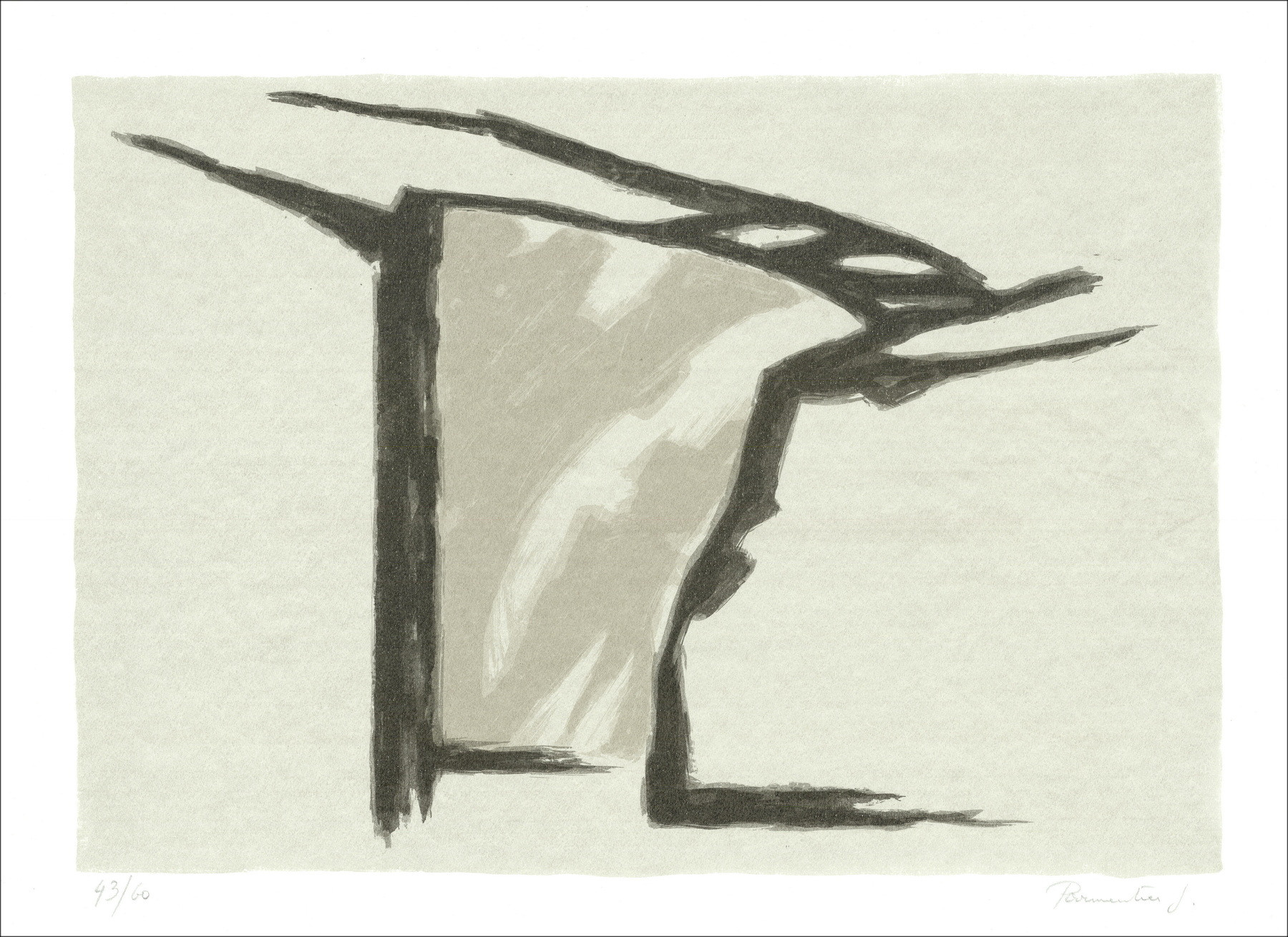 Jean Parmentier - Composition, lithographie originale signée