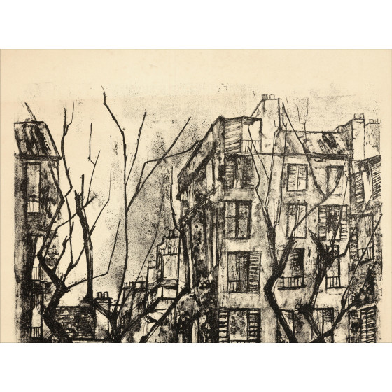 Flaure - Parijs, originele gesigneerde lithografie