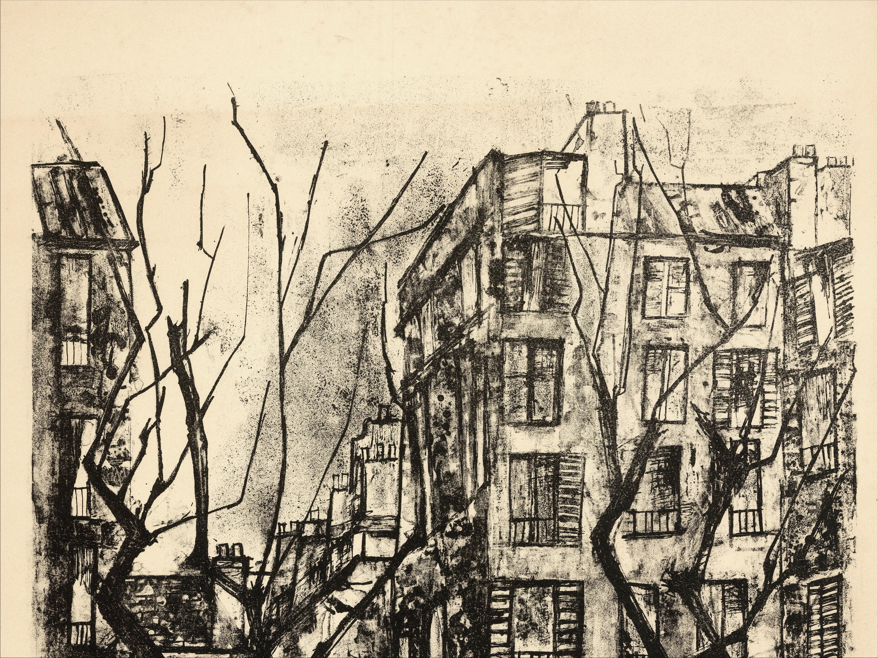 Flaure - Paris, original signed lithograph