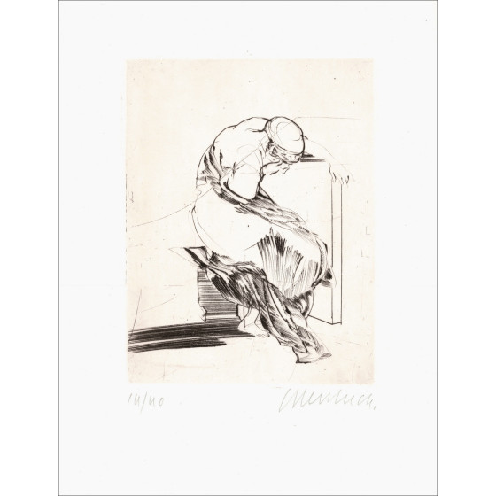 Claude Weisbuch - Horace V, original signed engraving 1995