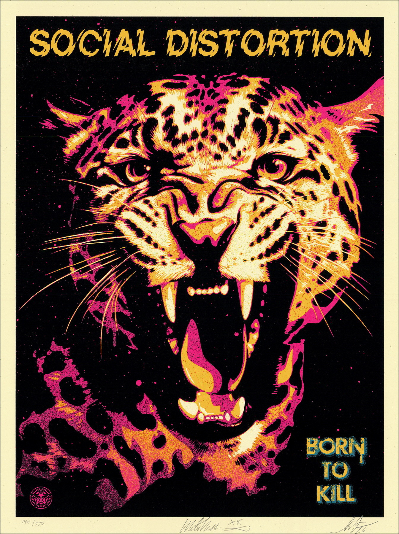 Shepard Fairey - Social Distortion Born to Kill, Siebdruck 2026