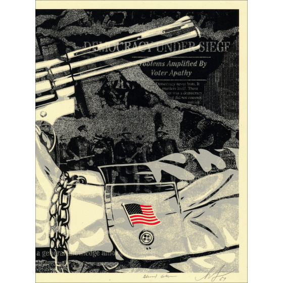 Shepard Fairey - Tendencias Democracidas, serigrafía 2024