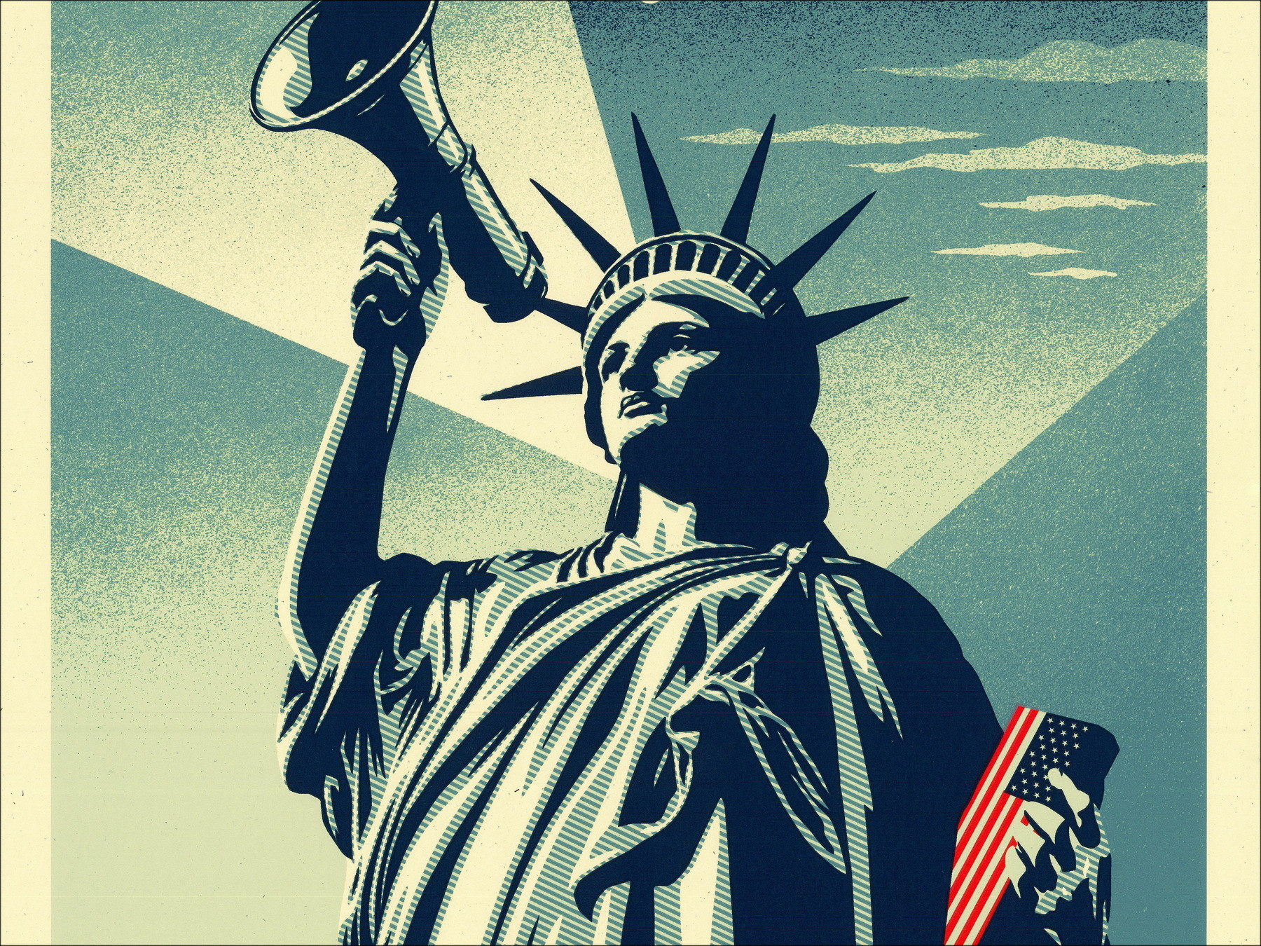 Shepard Fairey - Freedom of Speech, sérigraphie signée 2026