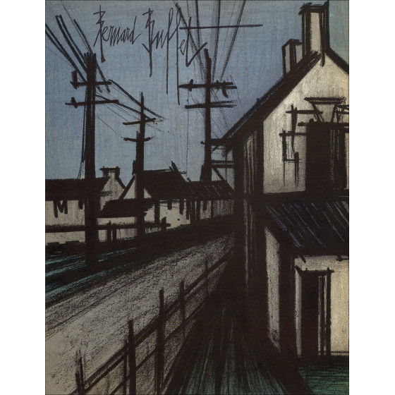 Achat Lithographie Originale Le village Bernard BUFFET de 1967