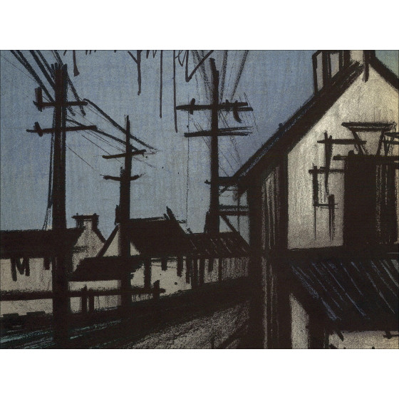 Compra Litografía original El pueblo Bernard Buffet de 1967